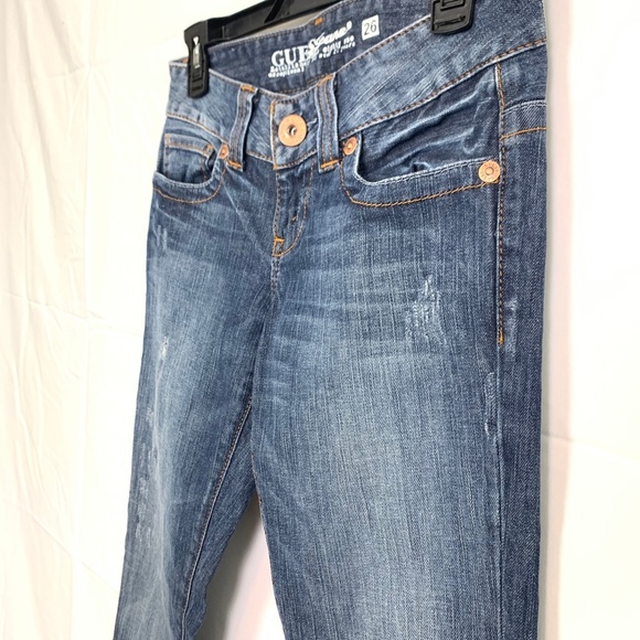 GUESS DAREDEVIL BOOT CUT Distressed Jeans 26 x 31 - Picture 10 of 16